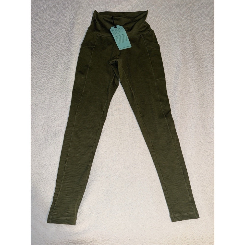 prAna Women's Cargo Green Heather BECKSA 7/8 Leggings Size XS Yoga Fitness